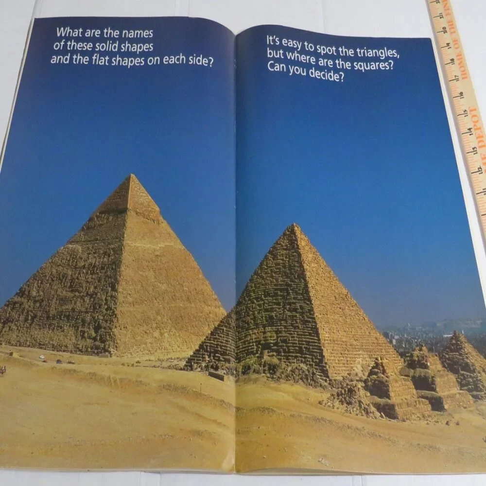 Solid Shapes BIG BOOK (almost 2 feet tall) with teacher pages CLASSROOM SIZE